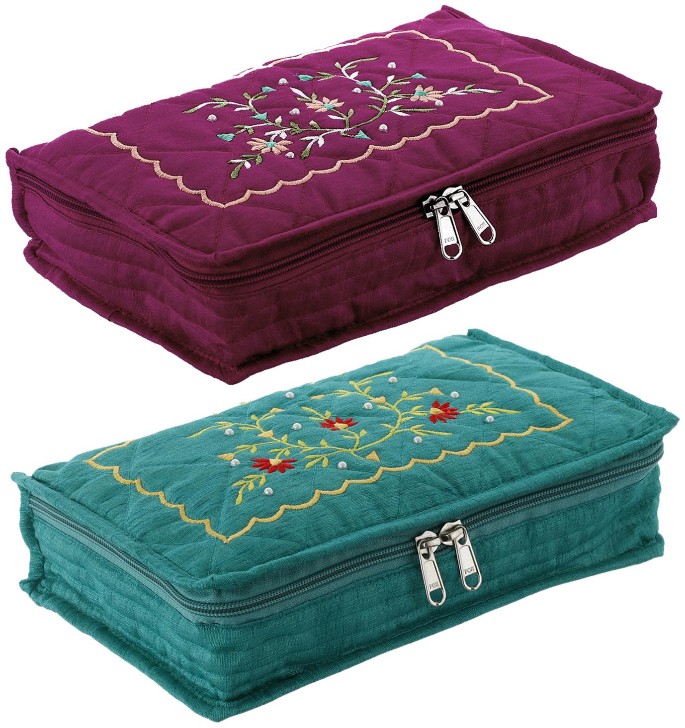 Kuber Industries Embroidery Design 2 Pieces Cotton Jewellery Kit Green Maroon - CTHH14375
Kuber Industries Embroidery Design 2 Pieces Cotton Jewellery Kit Green Maroon - CTHH14375