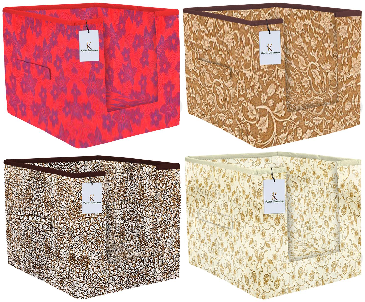 Kuber Industries Metalic Printed 4 pc Non Woven Shirt Stacker Wardrobe Organizer Set (Brown Red Beige Golden Brown) - CTHH16651
Kuber Industries Metalic Printed 4 pc Non Woven Shirt Stacker Wardrobe Organizer Set (Brown Red Beige Golden Brown) - CTHH16651