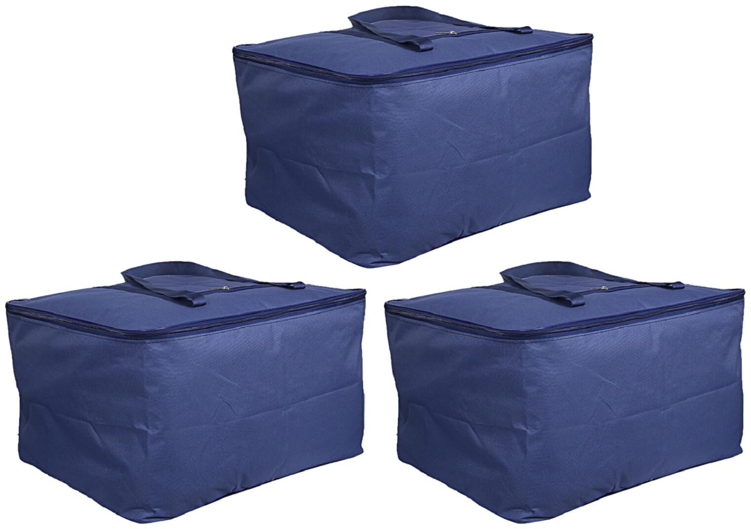 Kuber Industries Rexine 3 Pieces Jumbo Underbed Moisture Proof Storage Bag with Zipper Closure and Handle (Blue)- CTHH12759
Kuber Industries Rexine 3 Pieces Jumbo Underbed Moisture Proof Storage Bag with Zipper Closure and Handle (Blue)- CTHH12759