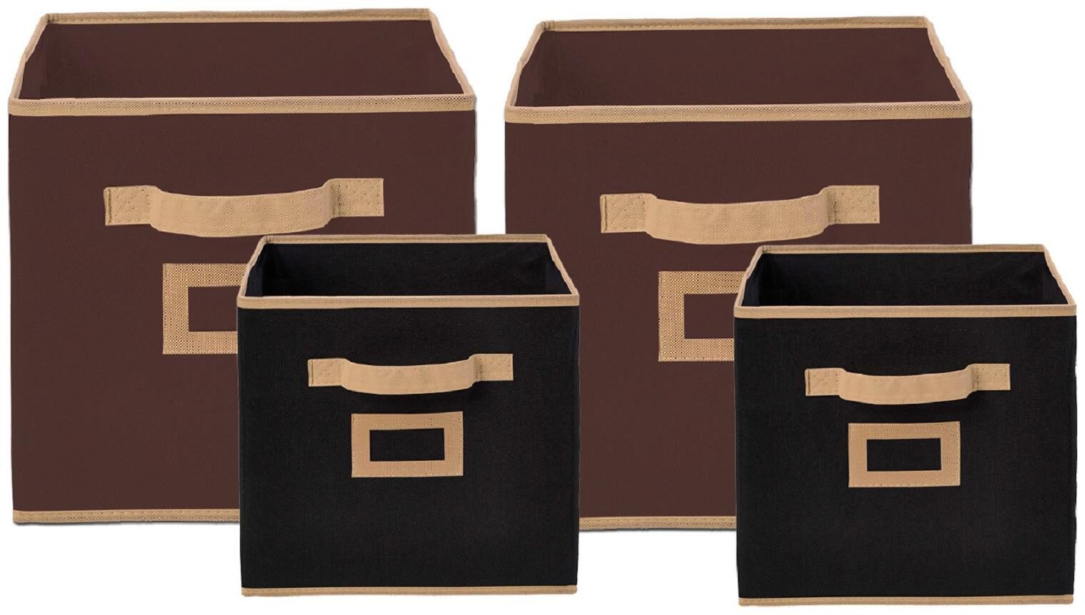 Kuber Industries Non Woven 4 pcs Small Large Foldable Storage Organiser Cubes Boxes (Coffee Black) - CTHH17065
Kuber Industries Non Woven 4 pcs Small Large Foldable Storage Organiser Cubes Boxes (Coffee Black) - CTHH17065