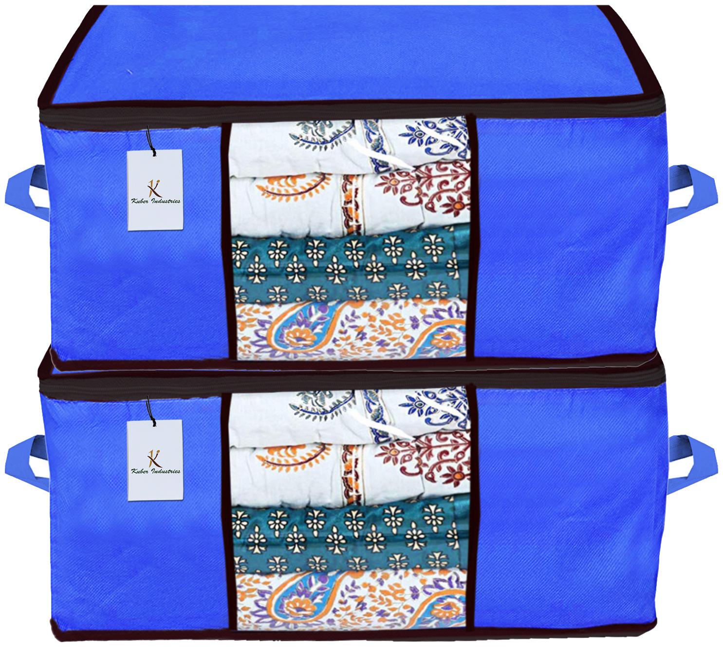 Kuber Industries Underbed Storage Bag Storage Organiser Blanket Cover Set of 2 - Royal Blue Extra Large Size CTHH14306
Kuber Industries Underbed Storage Bag Storage Organiser Blanket Cover Set of 2 - Royal Blue Extra Large Size CTHH14306