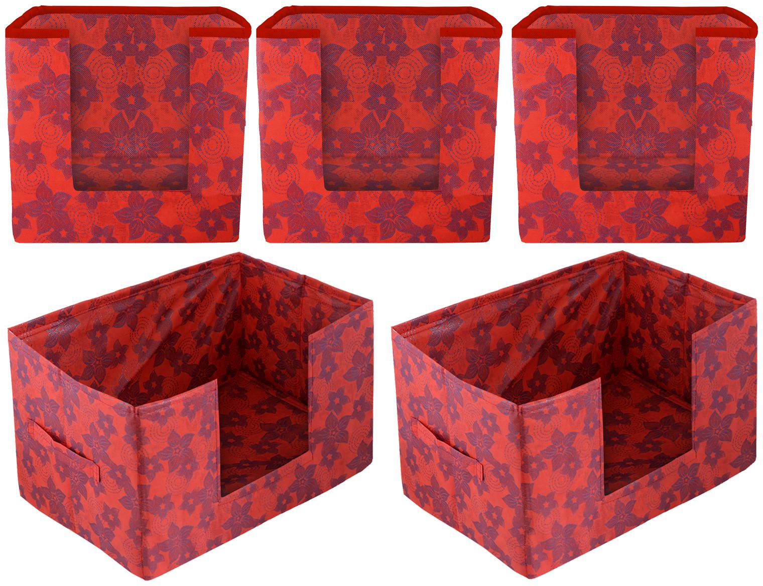 Kuber Industries Metallic Printed Non Woven 3 pc Shirt Stacker And 2 pc Foldable Rectangle Cloth Saree Stacker Cloth Wardrobe Organizer Wardrobe Organizer (Red) - CTHH17618 
Kuber Industries Metallic Printed Non Woven 3 pc Shirt Stacker And 2 pc Foldable Rectangle Cloth Saree Stacker Cloth Wardrobe Organizer Wardrobe Organizer (Red) - CTHH17618