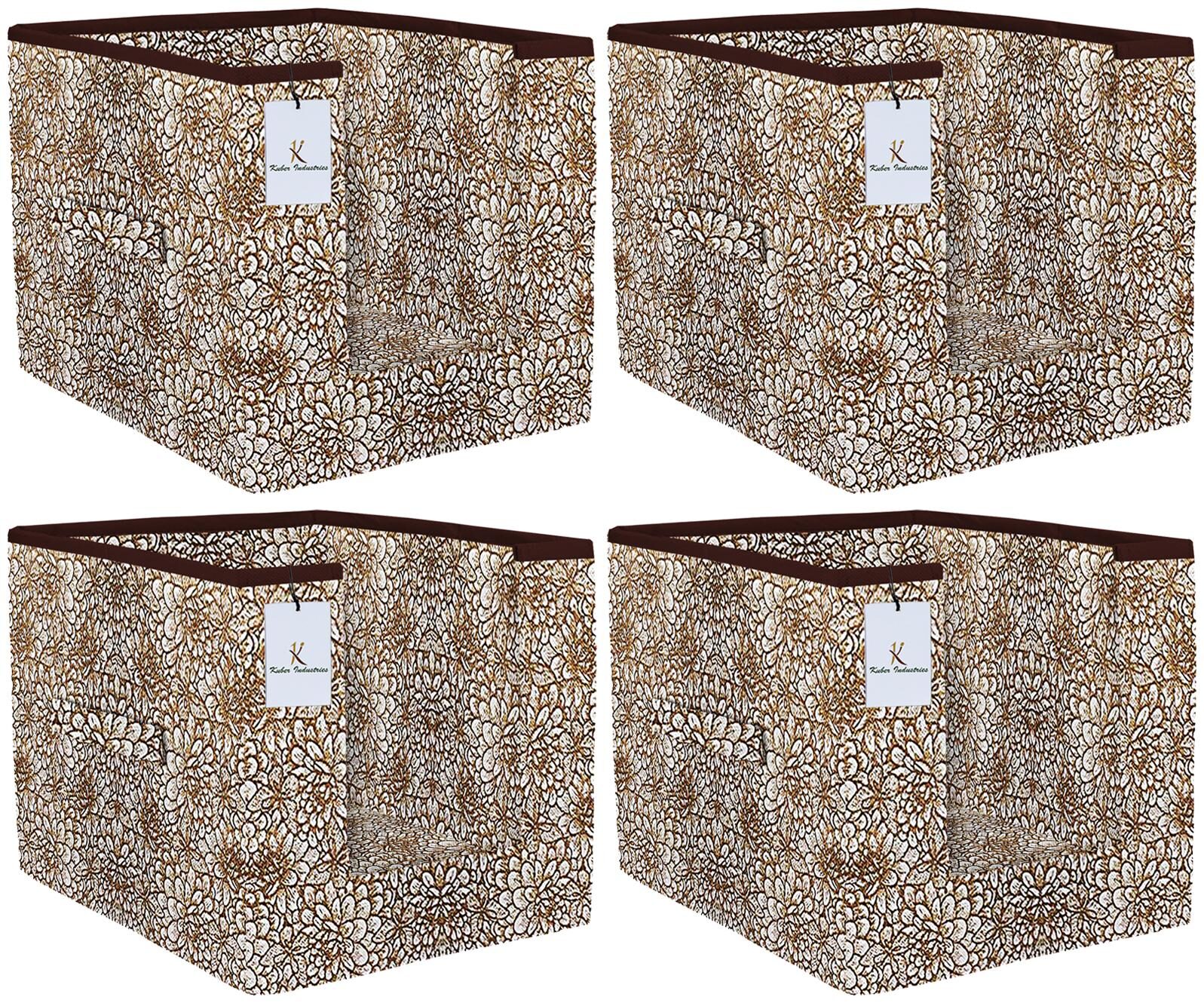 Kuber Industries Metalic Printed 4 pc Non Woven Shirt Stacker Wardrobe Organizer Set (Golden Brown) - CTHH16619
Kuber Industries Metalic Printed 4 pc Non Woven Shirt Stacker Wardrobe Organizer Set (Golden Brown) - CTHH16619