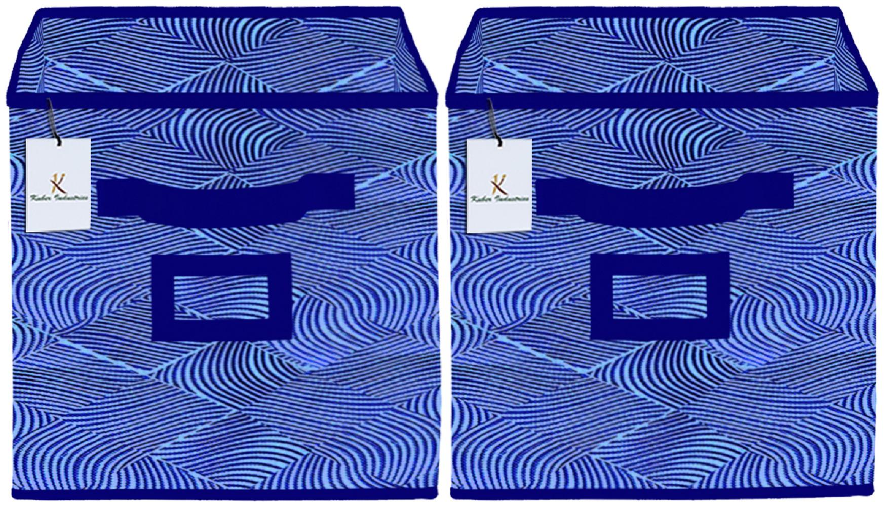 Kuber Industries Laheriya Design Non Woven 2 pcs Large Foldable Storage Organiser Cubes Boxes (Blue) - CTHH17128
Kuber Industries Laheriya Design Non Woven 2 pcs Large Foldable Storage Organiser Cubes Boxes (Blue) - CTHH17128