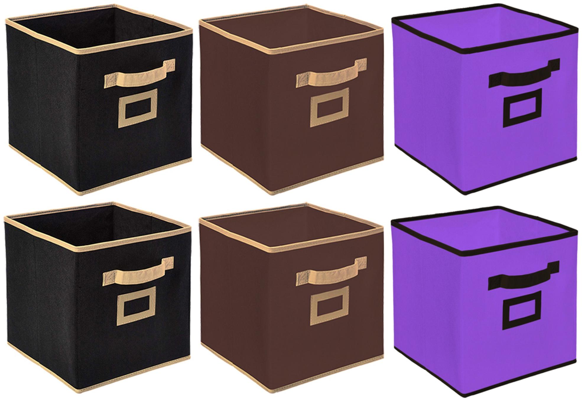 Kuber Industries Non Woven 6 pcs Large Foldable Storage Organiser Cubes Boxes (Black Coffee Purple) - CTHH17015
Kuber Industries Non Woven 6 pcs Large Foldable Storage Organiser Cubes Boxes (Black Coffee Purple) - CTHH17015