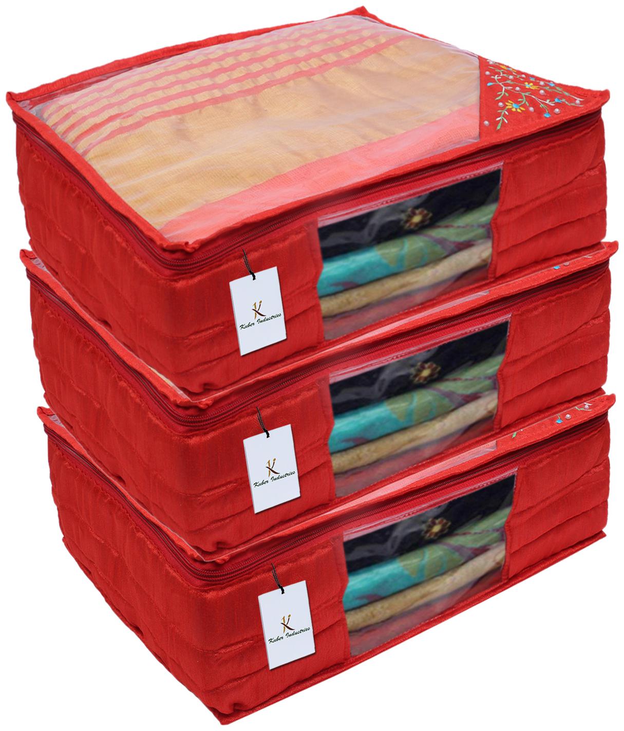 Kuber Industries 3 layered Quilted Silk 3 Pieces Saree Cover (Red) -CTLTC10619 CTHH12092
Kuber Industries 3 layered Quilted Silk 3 Pieces Saree Cover (Red) -CTLTC10619 CTHH12092