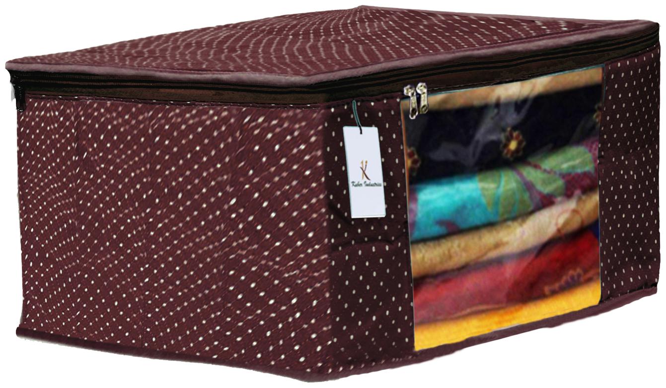Kuber Industries Polka Dots 1 pc Cotton 3 Layered Quilted Saree Cover (Brown) - CTHH14771
Kuber Industries Polka Dots 1 pc Cotton 3 Layered Quilted Saree Cover (Brown) - CTHH14771