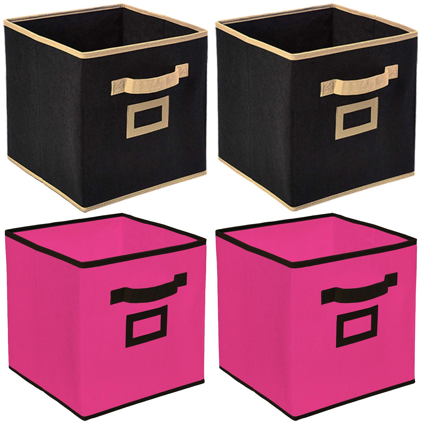 Kuber Industries Non Woven 4 pcs Large Foldable Storage Organiser Cubes Boxes (Black Pink) - CTHH16990
Kuber Industries Non Woven 4 pcs Large Foldable Storage Organiser Cubes Boxes (Black Pink) - CTHH16990