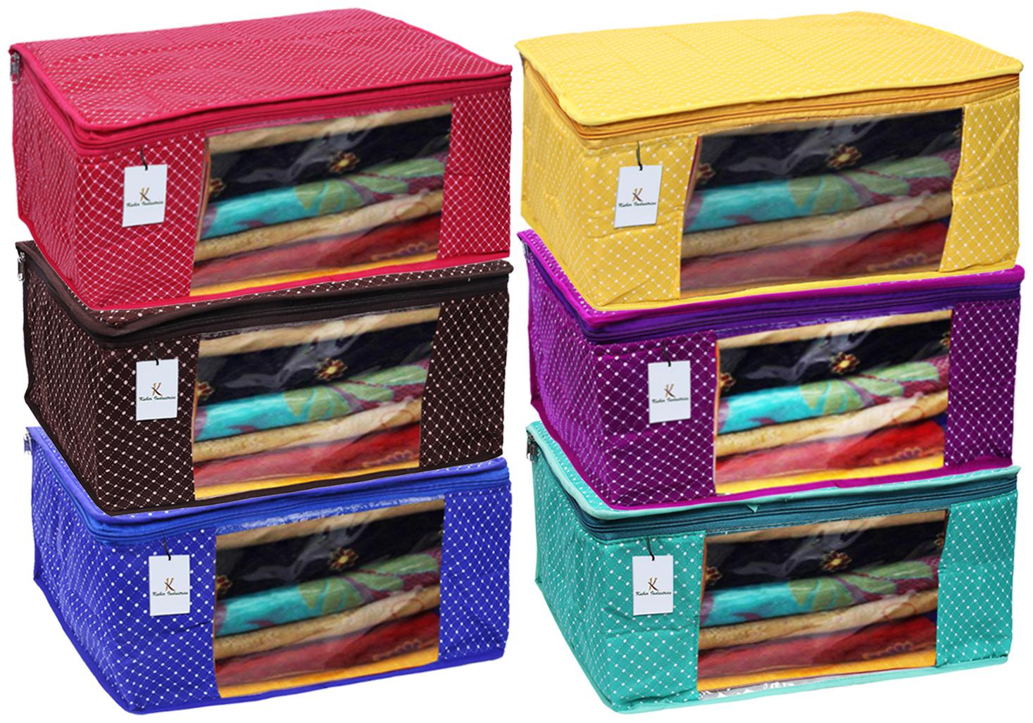 Kuber Industries Polka Dots 6 Piece Cotton 3 Layered Quilted Saree Cover Multi Color- CTHH22350
Kuber Industries Polka Dots 6 Piece Cotton 3 Layered Quilted Saree Cover Multi Color- CTHH22350
