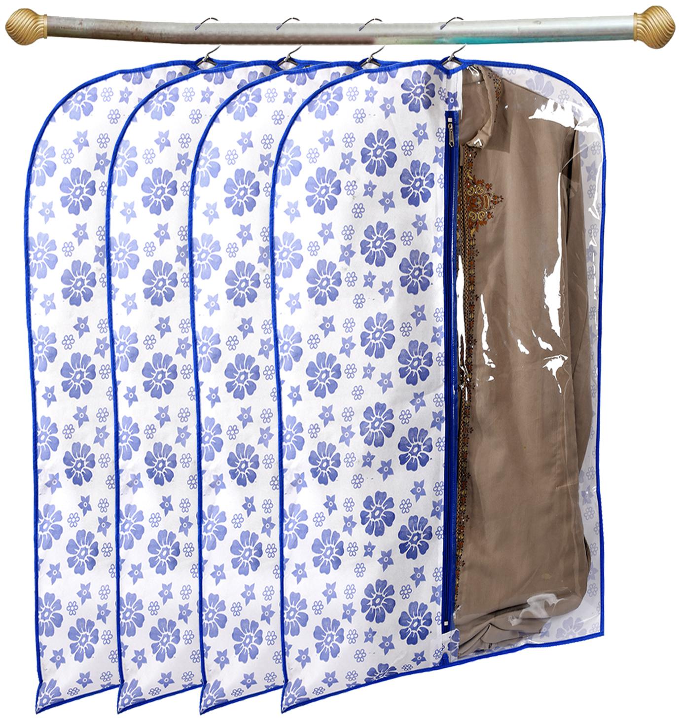 Kuber Industries Flower Printed 4 pcs Half Transparent Non Woven Men s Coat Blazer Cover (Blue) - CTHH15996
Kuber Industries Flower Printed 4 pcs Half Transparent Non Woven Men s Coat Blazer Cover (Blue) - CTHH15996