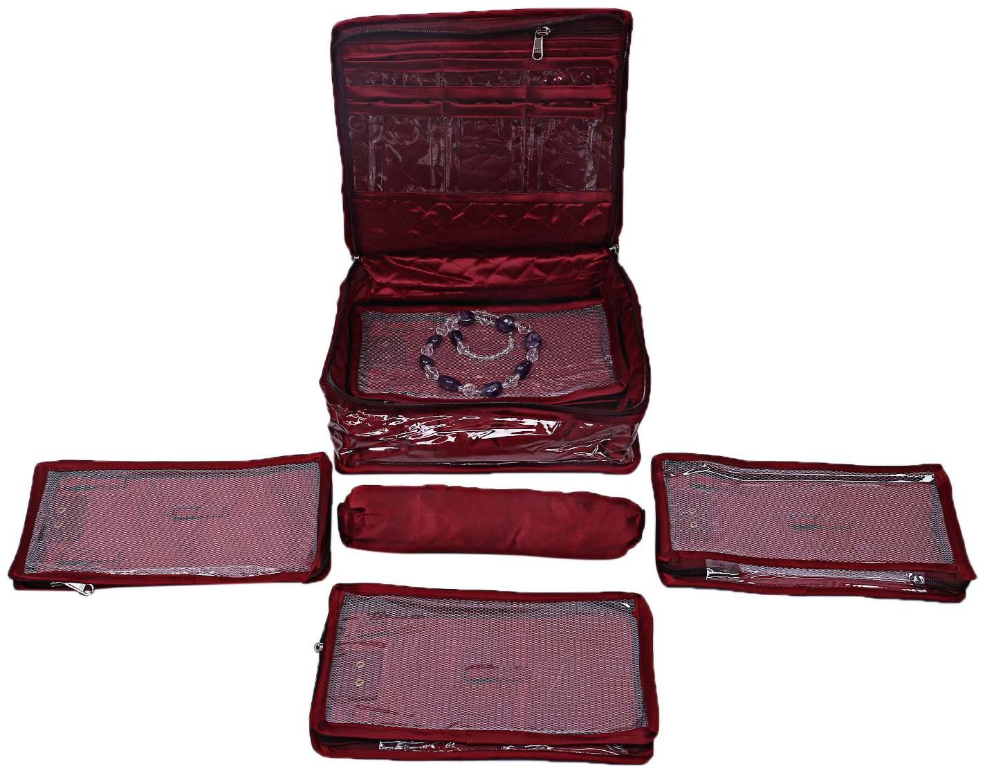 Kuber Industries Laminated Satin Locker Jewellery Kit Organiser (Maroon)- CTHH12722
Kuber Industries Laminated Satin Locker Jewellery Kit Organiser (Maroon)- CTHH12722