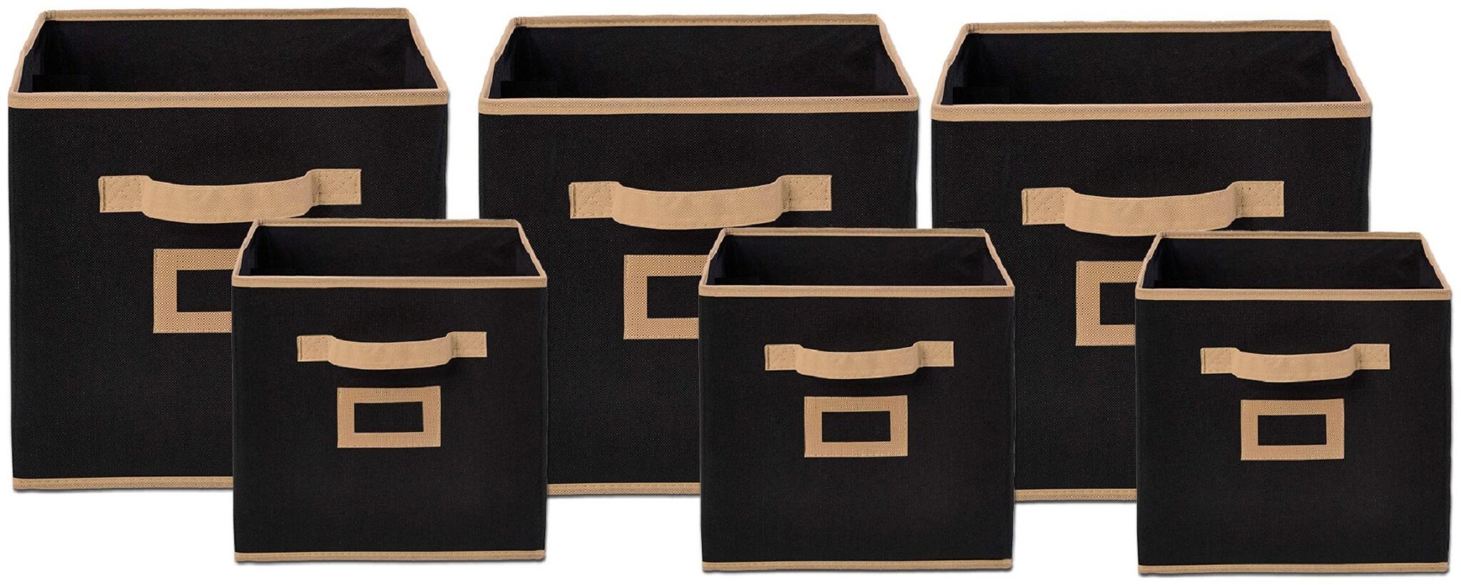Kuber Industries Non Woven 6 pcs Small Large Foldable Storage Organiser Cubes Boxes (Black) - CTHH17070
Kuber Industries Non Woven 6 pcs Small Large Foldable Storage Organiser Cubes Boxes (Black) - CTHH17070