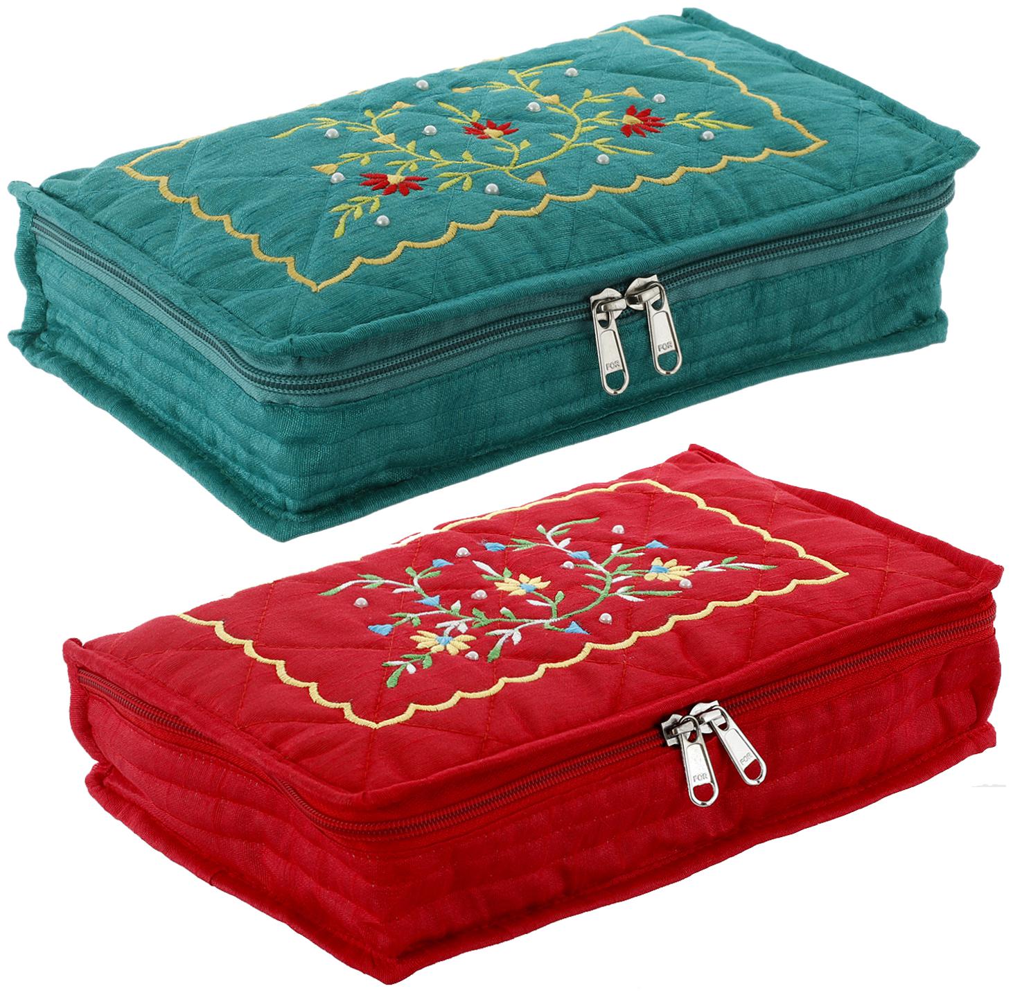 Kuber Industries Embroidery Design 2 Pieces Cotton Jewellery Kit Red Green - CTHH14366
Kuber Industries Embroidery Design 2 Pieces Cotton Jewellery Kit Red Green - CTHH14366
