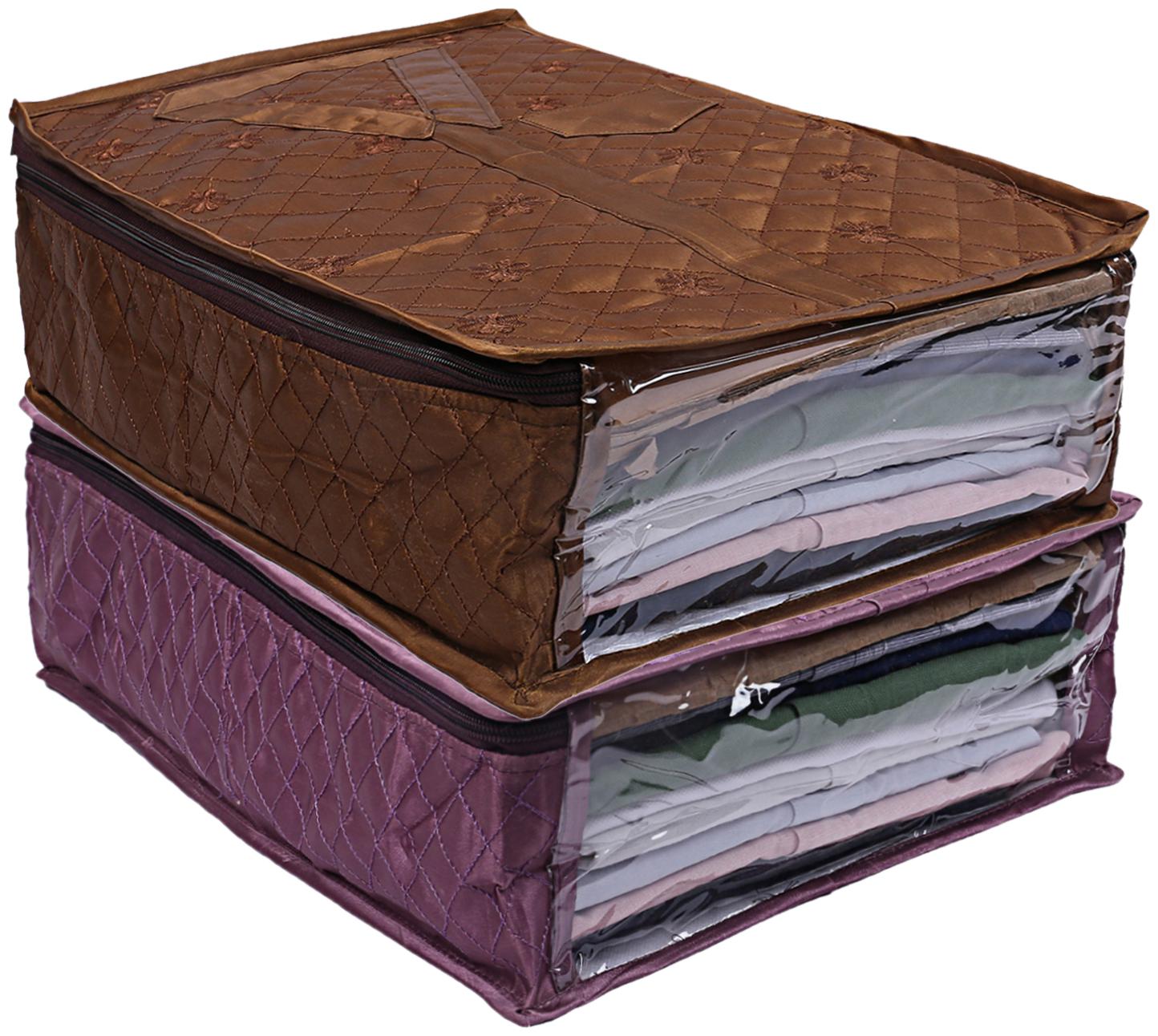 Kuber Industries 3 Layered Quilted Satin 2 Pieces Shirt Cover (Brown Purple) -CTLTC10593 CTHH12066
Kuber Industries 3 Layered Quilted Satin 2 Pieces Shirt Cover (Brown Purple) -CTLTC10593 CTHH12066
