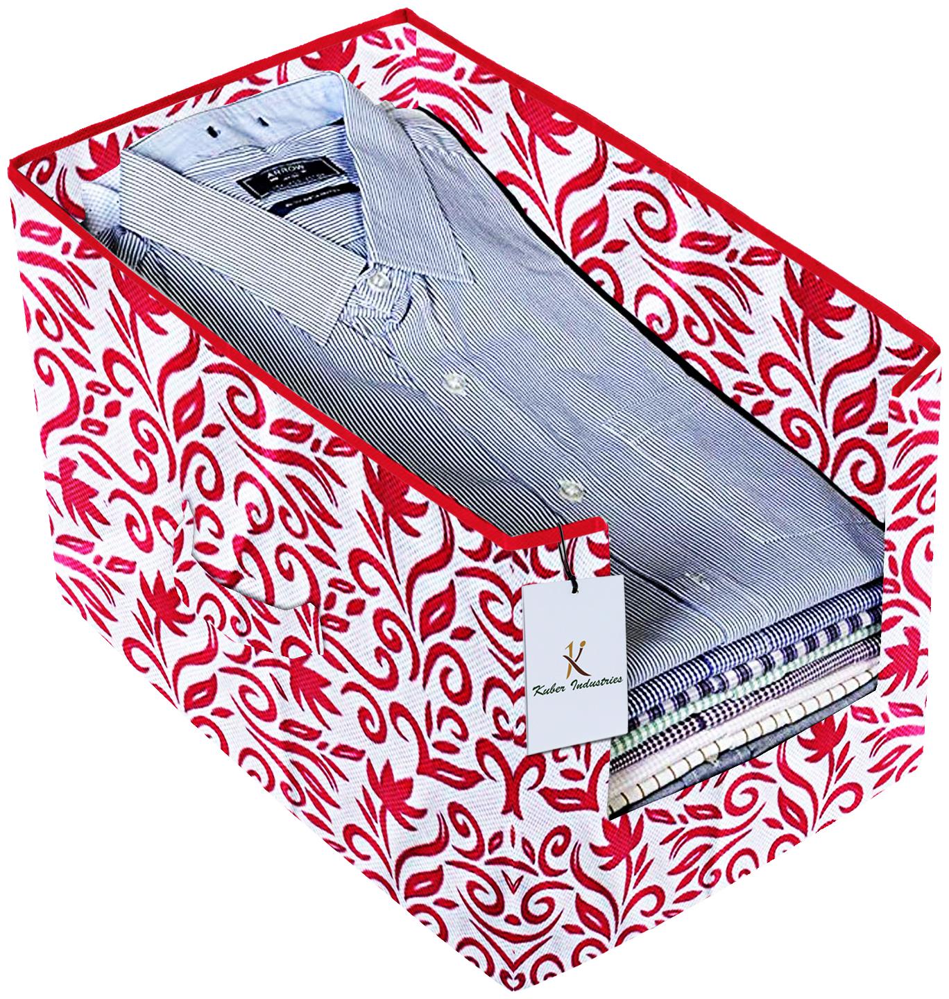 Kuber Industries Leaf Printed Non Woven Shirt Stacker Wardrobe Organizer Set (Pink) - CTHH16751
Kuber Industries Leaf Printed Non Woven Shirt Stacker Wardrobe Organizer Set (Pink) - CTHH16751
