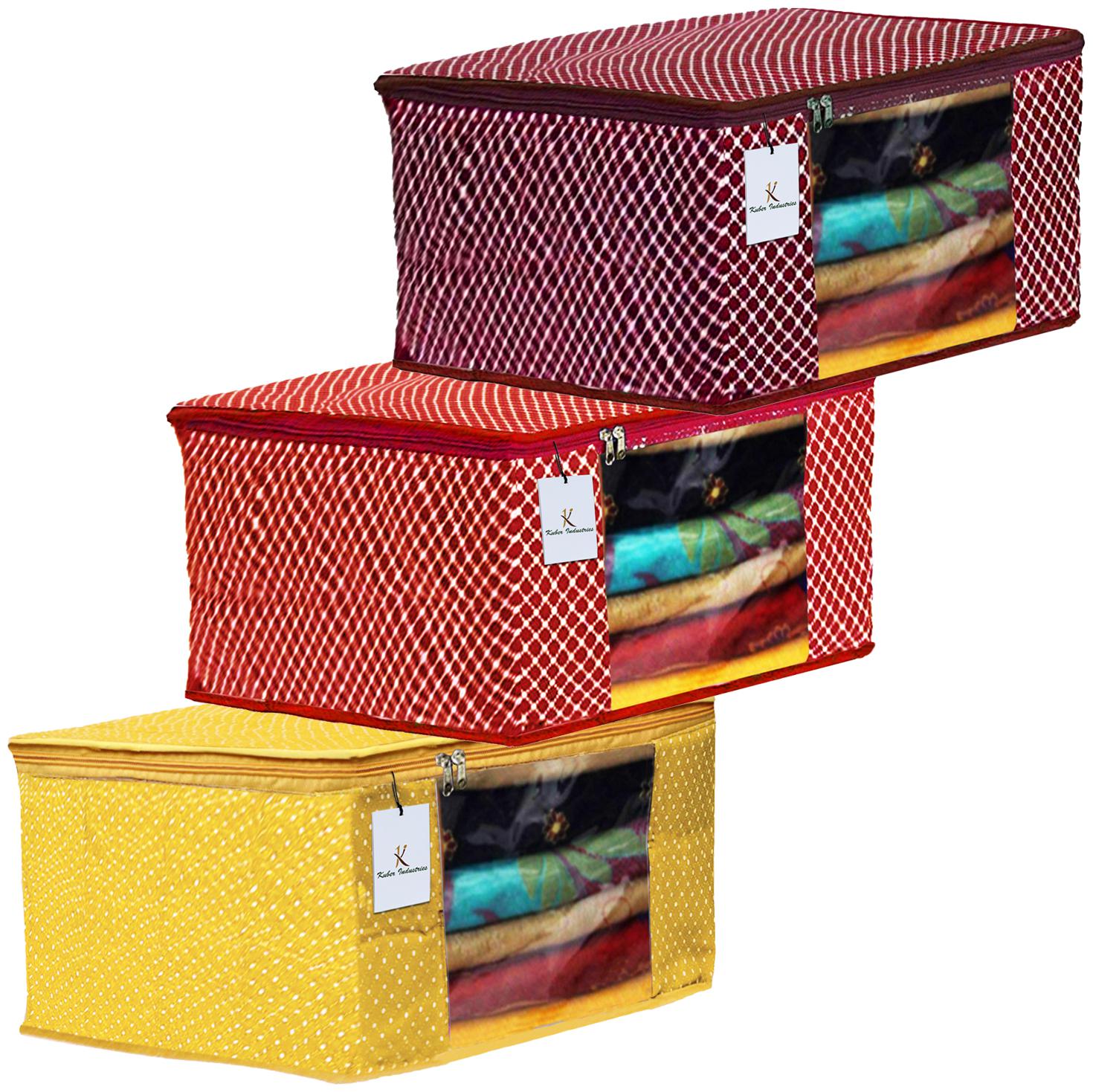 Kuber Industries Polka Dots 3 pcs Cotton 3 Layered Quilted Saree Cover (Yellow Red Maroon) - CTHH14933
Kuber Industries Polka Dots 3 pcs Cotton 3 Layered Quilted Saree Cover (Yellow Red Maroon) - CTHH14933