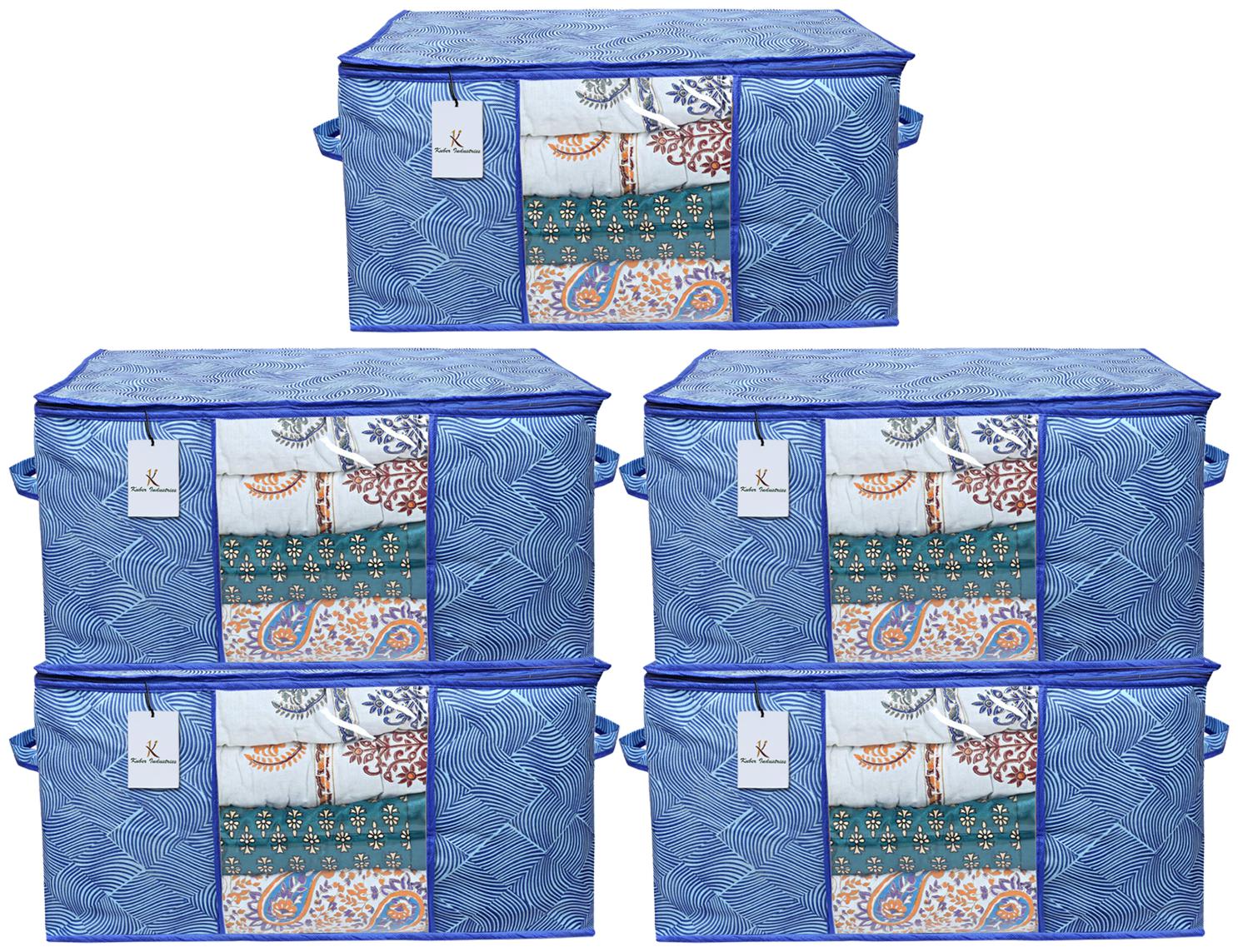 Kuber Industries Leheriya Design Underbed Storage Bag Storage Organiser Blanket Cover Set of 5 - Royal Blue Extra Large Size - CTHH11972
Kuber Industries Leheriya Design Underbed Storage Bag Storage Organiser Blanket Cover Set of 5 - Royal Blue Extra Large Size - CTHH11972