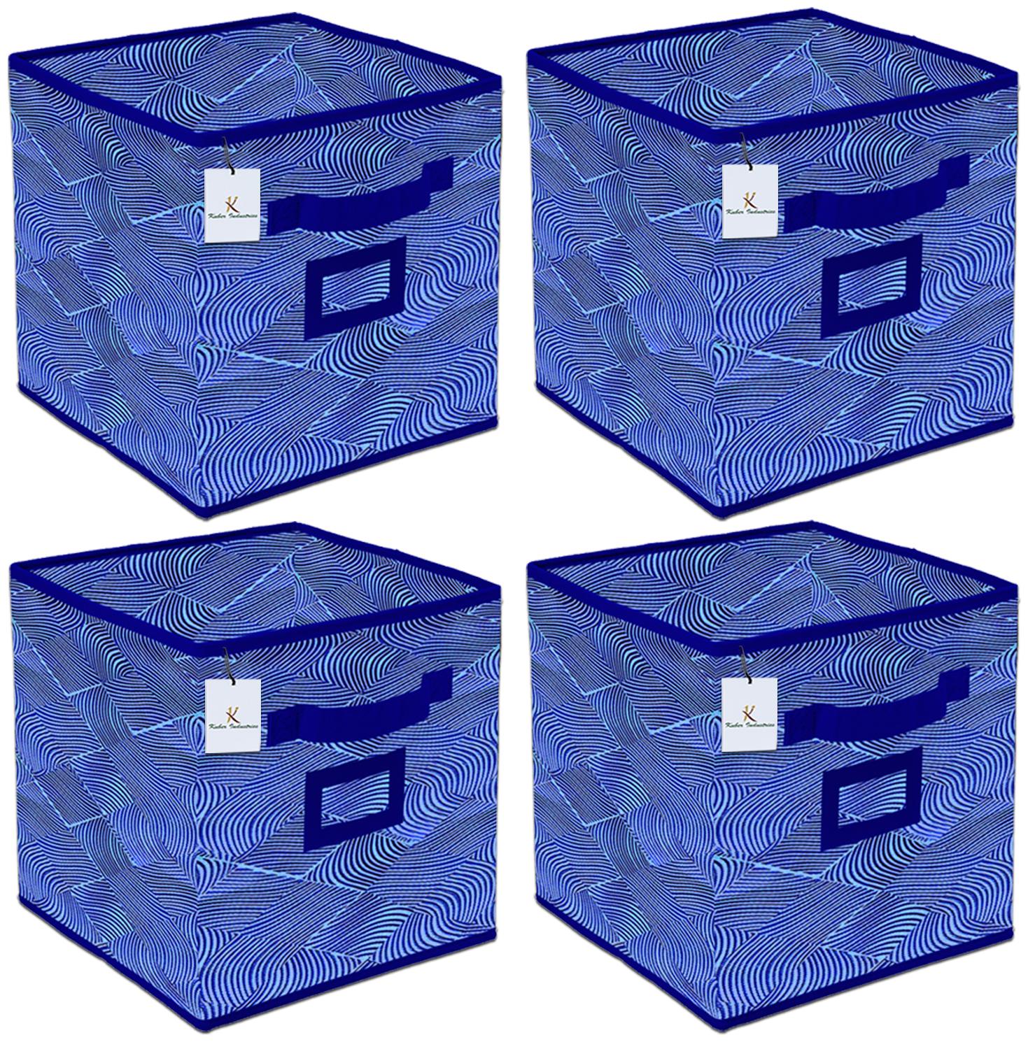 Kuber Industries Laheriya Design Non Woven 4 pcs Large Foldable Storage Organiser Cubes Boxes (Blue) - CTHH17131
Kuber Industries Laheriya Design Non Woven 4 pcs Large Foldable Storage Organiser Cubes Boxes (Blue) - CTHH17131