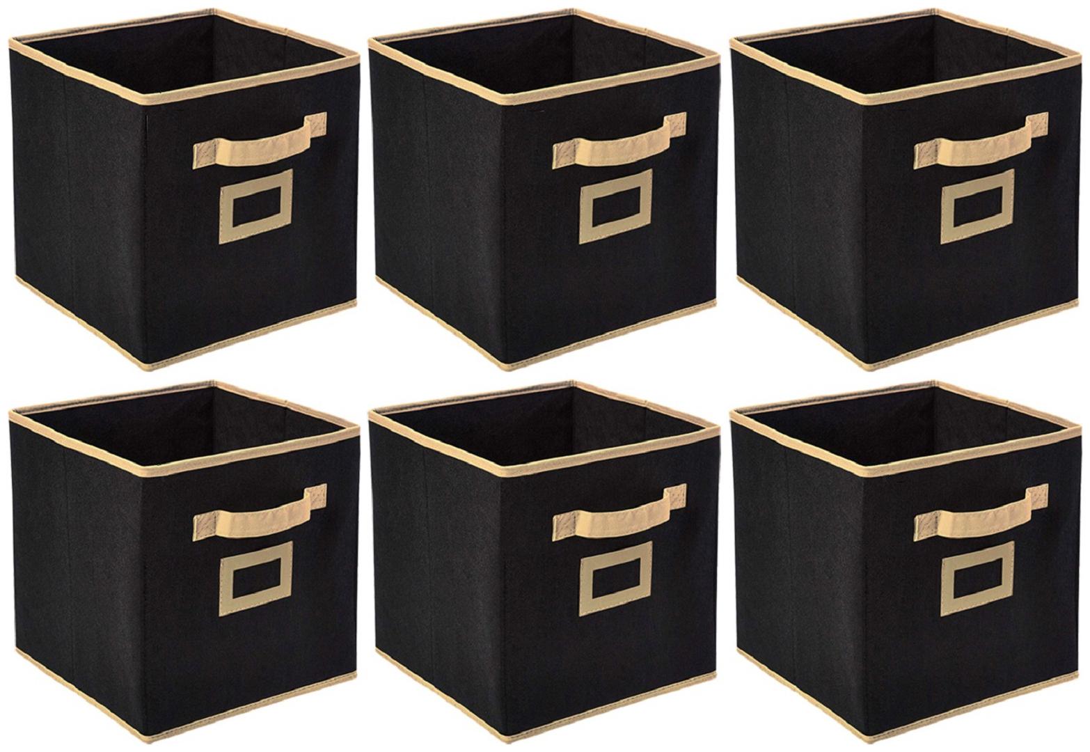 Kuber Industries Non Woven 6 pcs Large Foldable Storage Organiser Cubes Boxes (Black) - CTHH16937
Kuber Industries Non Woven 6 pcs Large Foldable Storage Organiser Cubes Boxes (Black) - CTHH16937