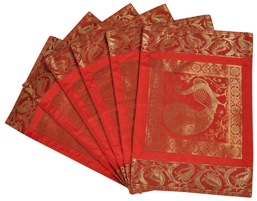 Lal Haveli Dining Table Mat Set of 6 Silk Placemats Set Dining Table Mate Set 18 X 12 inches
Lal Haveli Dining Table Mat Set of 6 Silk Placemats Set Dining Table Mate Set 18 X 12 inches