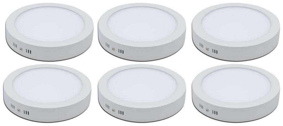 Led Surface (Ceiling Mount) Panel Round Style Cool white (12 00 W) Set of 6 C-pin
Led Surface (Ceiling Mount) Panel Round Style Cool white (12 00 W) Set of 6 C-pin