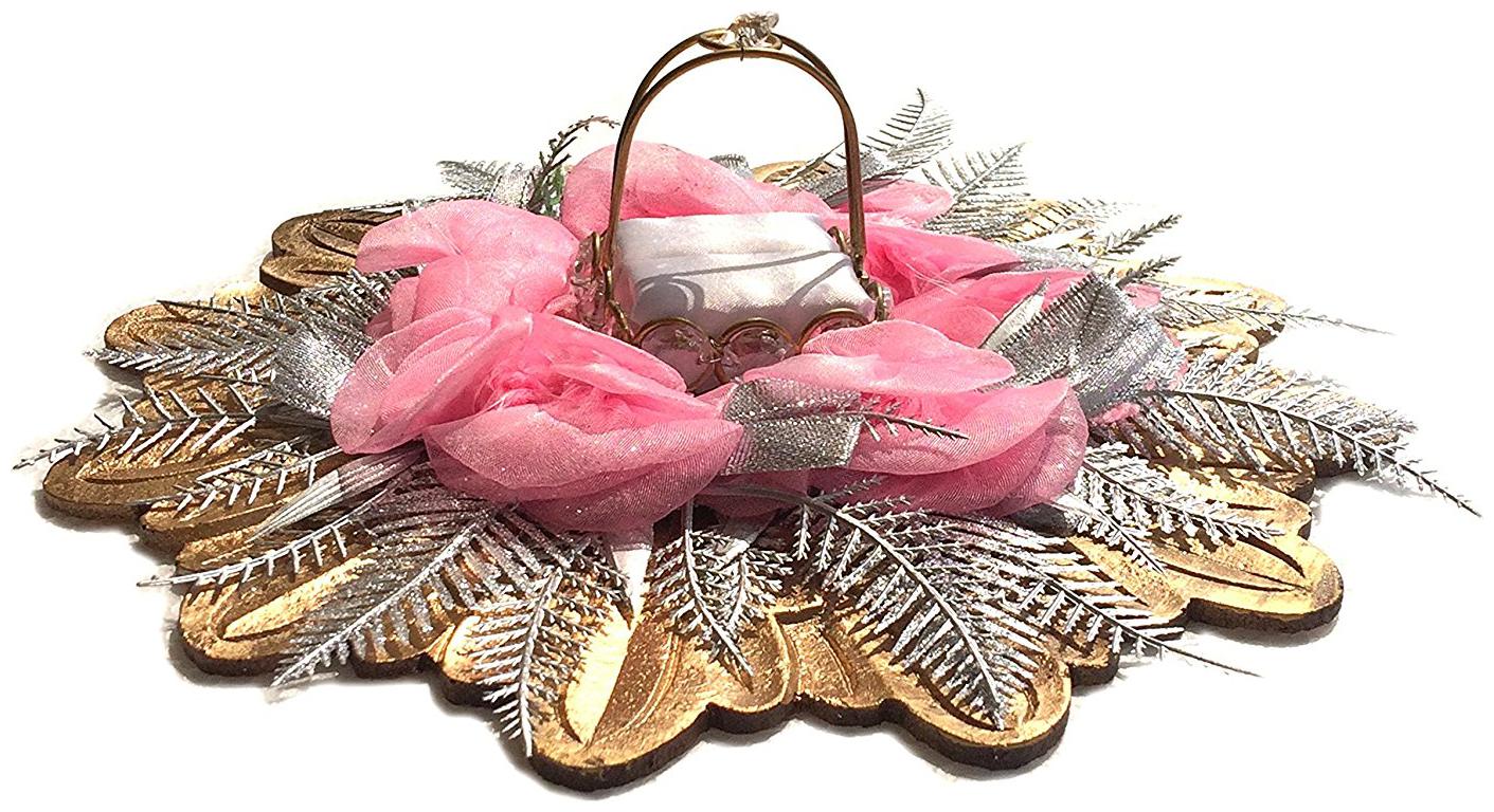 Loops n Knots Golden Pink Wedding Engagement Ring Platter with Single Ring Holder (rp138)
Loops n Knots Golden Pink Wedding Engagement Ring Platter with Single Ring Holder (rp138)