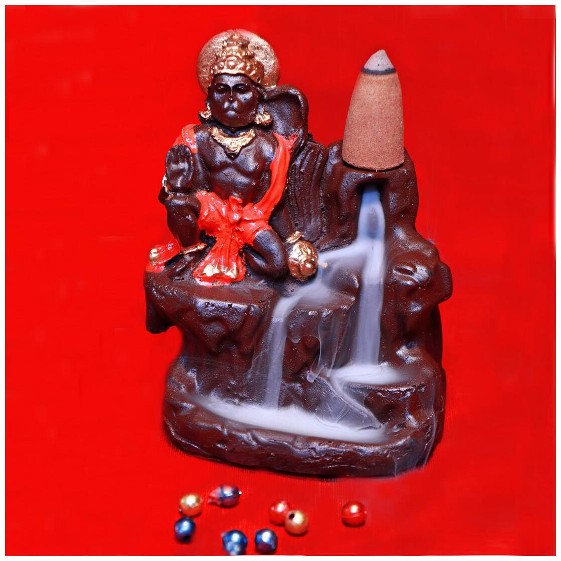 Lord Hanuman Idol Statue Murti Antique Pooja items Smoke Backflow Cone With 10 Cones Free
Lord Hanuman Idol Statue Murti Antique Pooja items Smoke Backflow Cone With 10 Cones Free