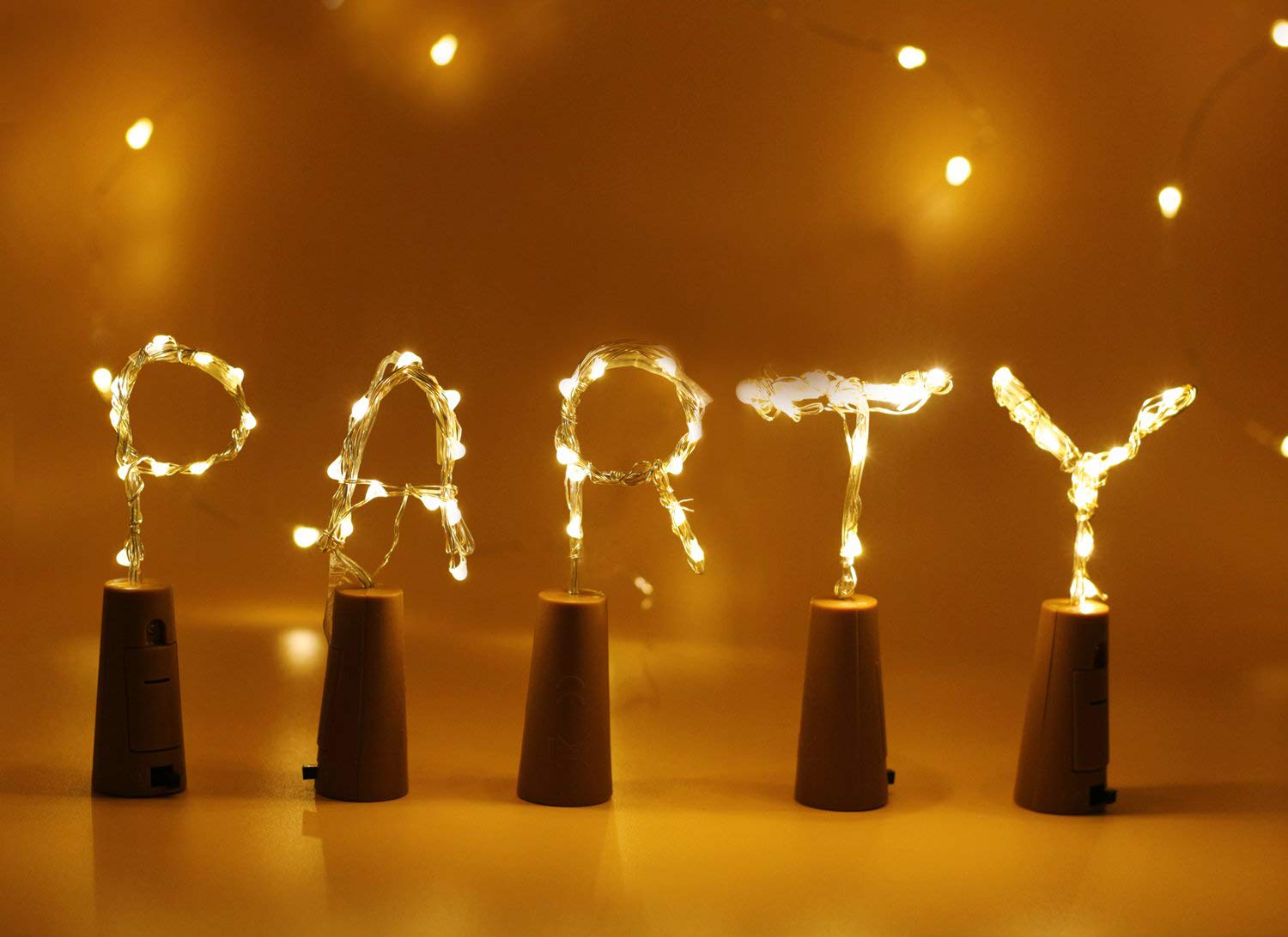 LPK Store Wine Bottle Lights with Cork 20 Led Fairy Light Battery Operated for DIY Party Table Christmas Halloween Wedding Party (Set of 5)
LPK Store Wine Bottle Lights with Cork 20 Led Fairy Light Battery Operated for DIY Party Table Christmas Halloween Wedding Party (Set of 5)