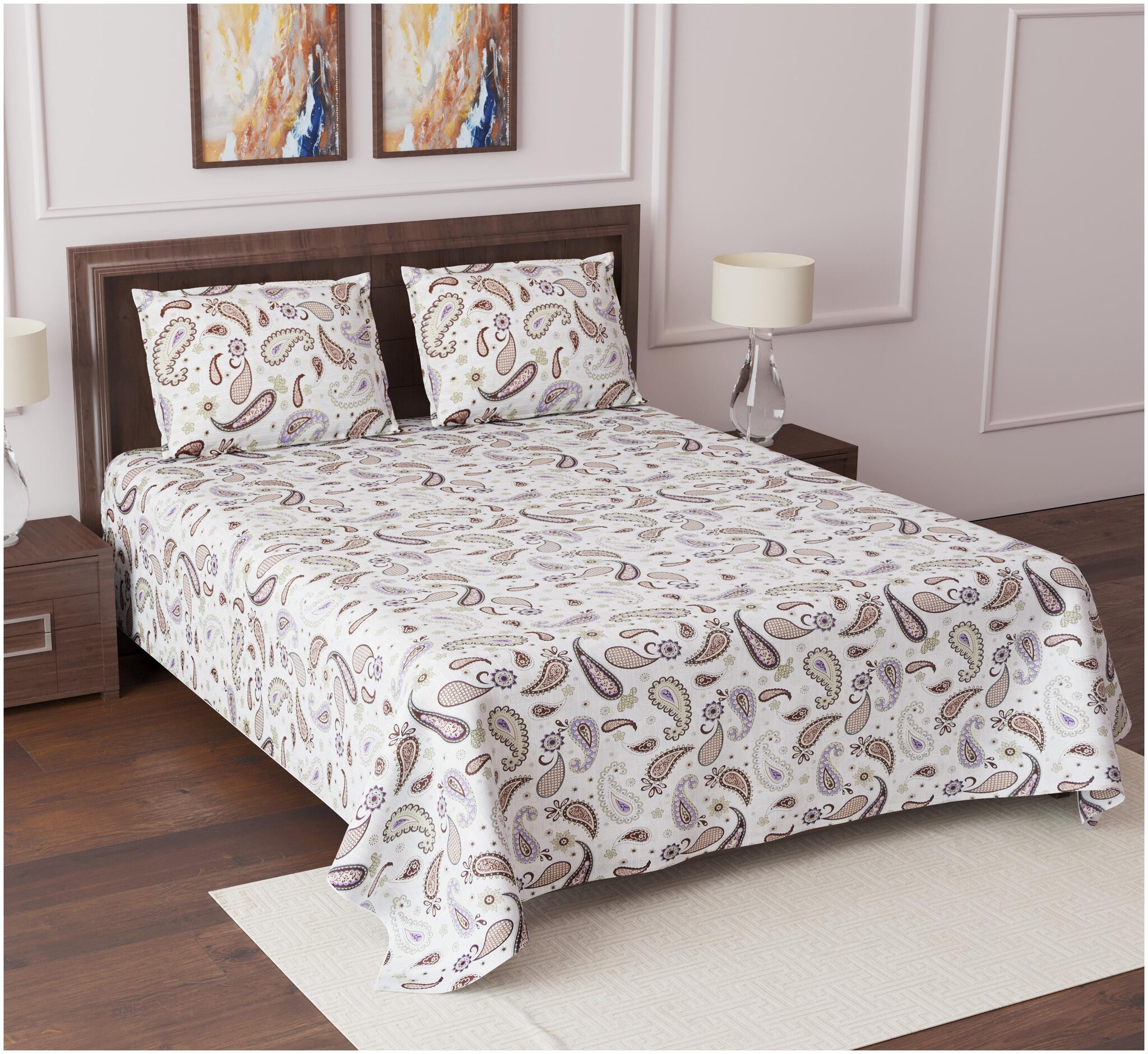 Lsk Shiva s Cotton Printed King Size Bedsheet 210 TC ( 1 Bedsheet With 2 Pillow Covers Multi )
Lsk Shiva s Cotton Printed King Size Bedsheet 210 TC ( 1 Bedsheet With 2 Pillow Covers Multi )