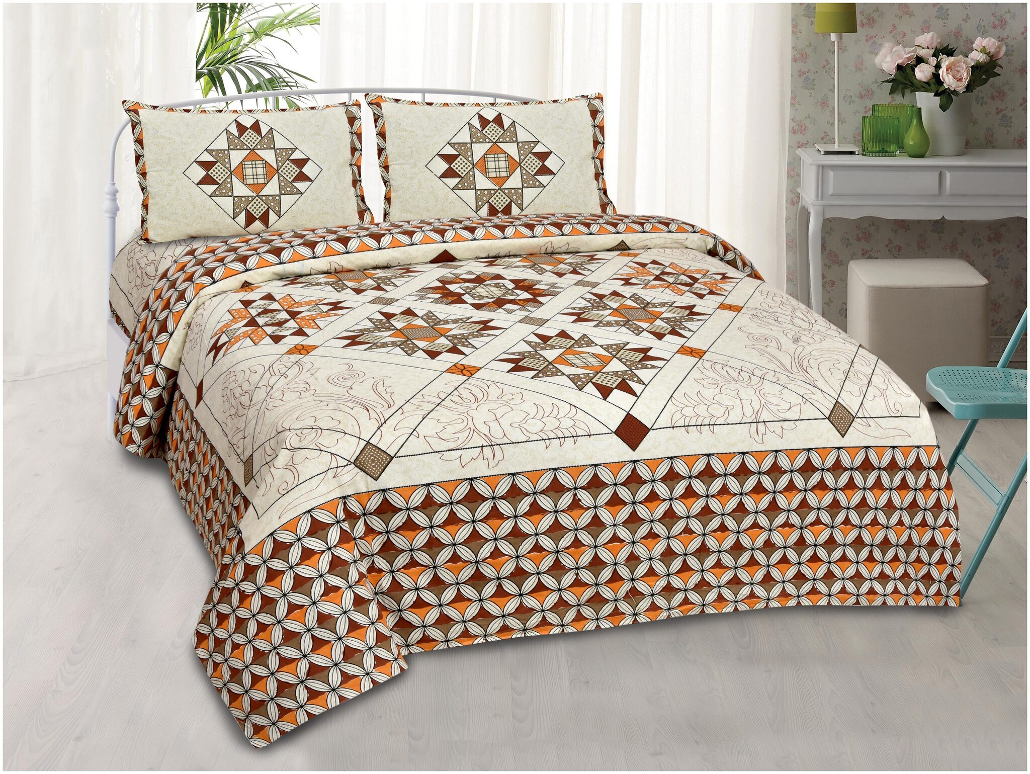 Lsk Shiva s Cotton Printed King Size Bedsheet 210 TC ( 1 Bedsheet With 2 Pillow Covers Multi )
Lsk Shiva s Cotton Printed King Size Bedsheet 210 TC ( 1 Bedsheet With 2 Pillow Covers Multi )