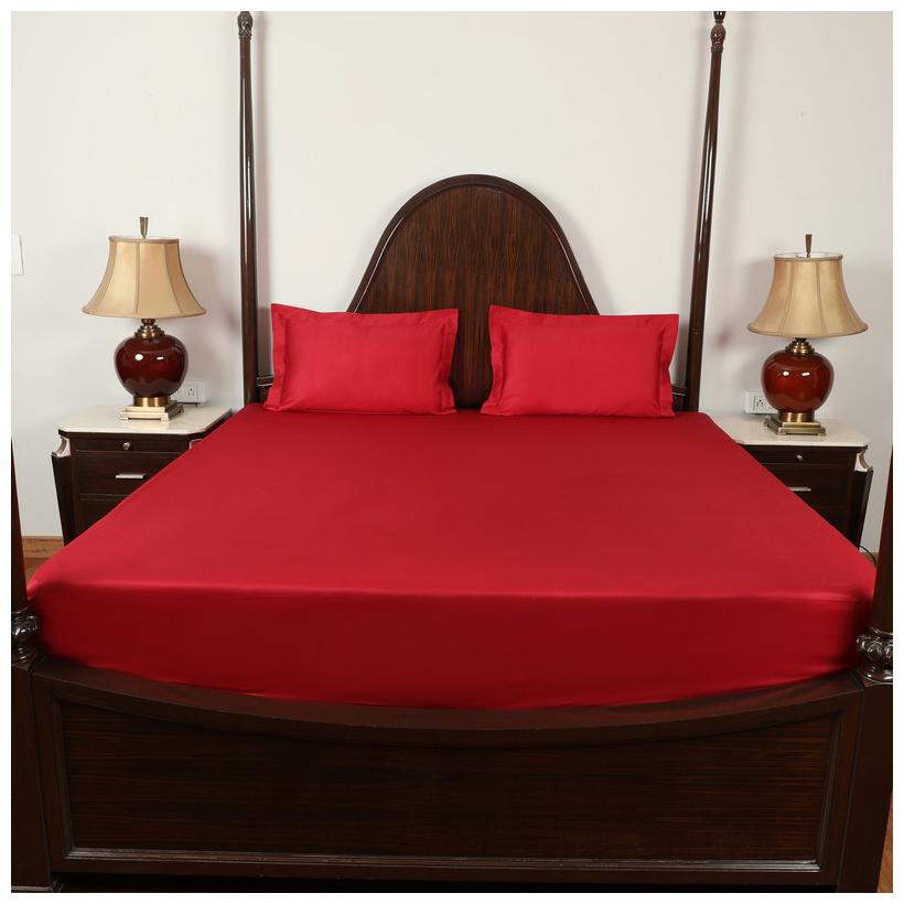 LUSH BEYOND Cotton Solid King Size Bedsheet 400 TC ( 1 Bedsheet With 2 Pillow Covers Red )
LUSH BEYOND Cotton Solid King Size Bedsheet 400 TC ( 1 Bedsheet With 2 Pillow Covers Red )
