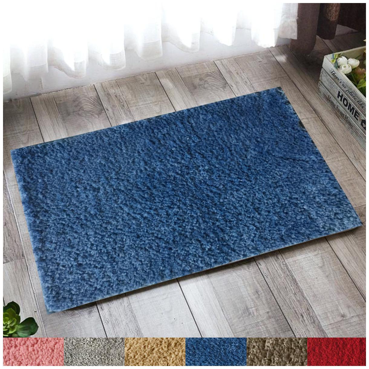 Lushomes Blue Thick and fluffy 1800 GSM bathmat with High Pile Microfiber with Synthetic backing Super Absorbent (12 x 18 30 x 45 cms Single Pc)
Lushomes Blue Thick and fluffy 1800 GSM bathmat with High Pile Microfiber with Synthetic backing Super Absorbent (12 x 18 30 x 45 cms Single Pc)