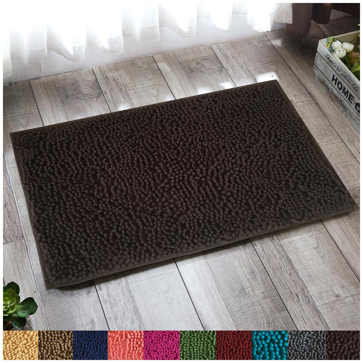 Lushomes Chocolate Thick and fluffy Chenille 1200 GSM bathmat with High Pile Microfiber with PVC backing Super Absorbent (Bathmat Size 16 x 24 Single Pc )
Lushomes Chocolate Thick and fluffy Chenille 1200 GSM bathmat with High Pile Microfiber with PVC backing Super Absorbent (Bathmat Size 16 x 24 Single Pc )