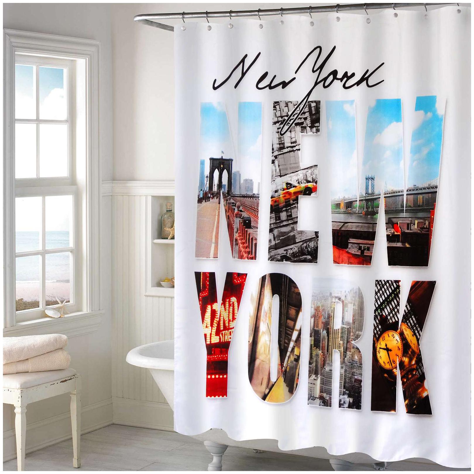 Lushomes Digital New York Design Shower curtain with 12 eyelets and 12 hooks (Single pc 71 x 78 180 x 200 cms)
Lushomes Digital New York Design Shower curtain with 12 eyelets and 12 hooks (Single pc 71 x 78 180 x 200 cms)