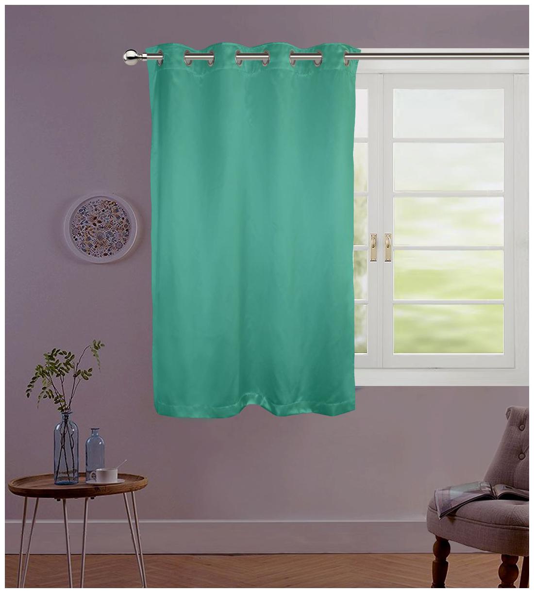Lushomes Sea Green Contemporary Premium Plain Window Curtain with 8 metal Eyelets (54 x 60 )-Torantina Single pc
Lushomes Sea Green Contemporary Premium Plain Window Curtain with 8 metal Eyelets (54 x 60 )-Torantina Single pc