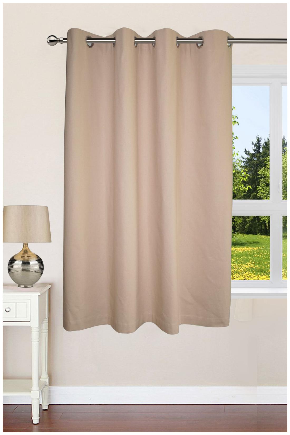 Lushomes Ultra Soft Premium Cotton Beige Window Curtain with 8 metal eyelets and tieback Size 54x60 (single pc)
Lushomes Ultra Soft Premium Cotton Beige Window Curtain with 8 metal eyelets and tieback Size 54x60 (single pc)