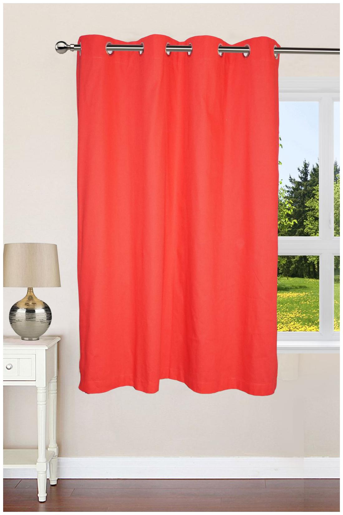 Lushomes Ultra Soft Premium Cotton Light Red Window Curtain with 8 metal eyelets and tieback Size 54x60 (single pc)
Lushomes Ultra Soft Premium Cotton Light Red Window Curtain with 8 metal eyelets and tieback Size 54x60 (single pc)