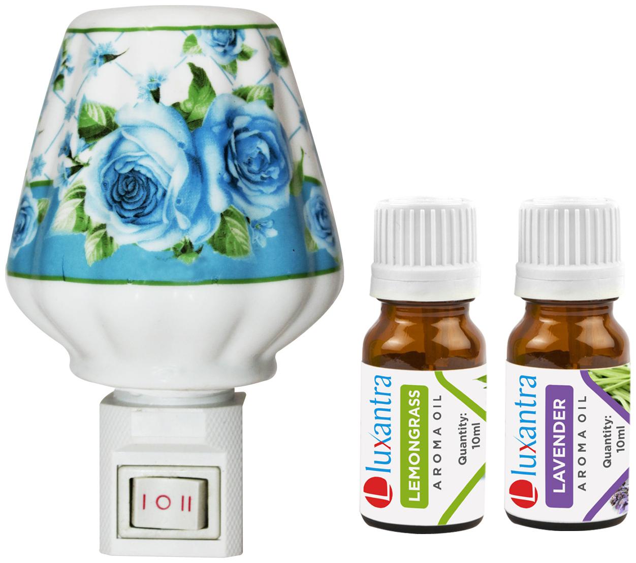 Luxantra Ceramic Electric Aroma Diffuser Night Lamp Light with Lemongrass Lavender Aroma Oil 10ml Each for Home office Hotel Spa
Luxantra Ceramic Electric Aroma Diffuser Night Lamp Light with Lemongrass Lavender Aroma Oil 10ml Each for Home office Hotel Spa