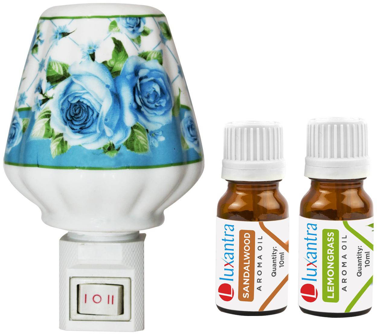 Luxantra Ceramic Electric Aroma Diffuser Night Lamp Light with Sandalwood Lemongrass Aroma Oil 10ml Each for Home office Hotel Spa
Luxantra Ceramic Electric Aroma Diffuser Night Lamp Light with Sandalwood Lemongrass Aroma Oil 10ml Each for Home office Hotel Spa