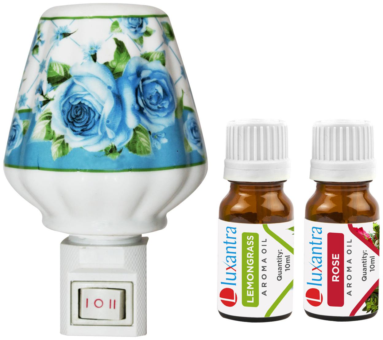 Luxantra Ceramic Electric Aroma Diffuser Night Lamp Light with Lemongrass Rose Aroma Oil 10ml Each for Home office Hotel Spa
Luxantra Ceramic Electric Aroma Diffuser Night Lamp Light with Lemongrass Rose Aroma Oil 10ml Each for Home office Hotel Spa