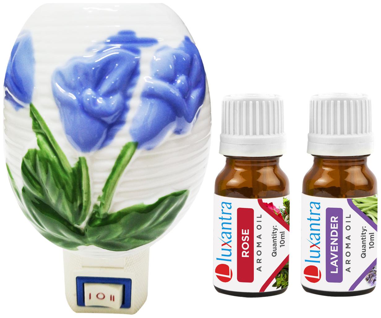 Luxantra Ceramic Electric Aroma Diffuser Night Lamp Light with Rose Lavender Aroma Oil 10ml Each for home office hotel Spa
Luxantra Ceramic Electric Aroma Diffuser Night Lamp Light with Rose Lavender Aroma Oil 10ml Each for home office hotel Spa