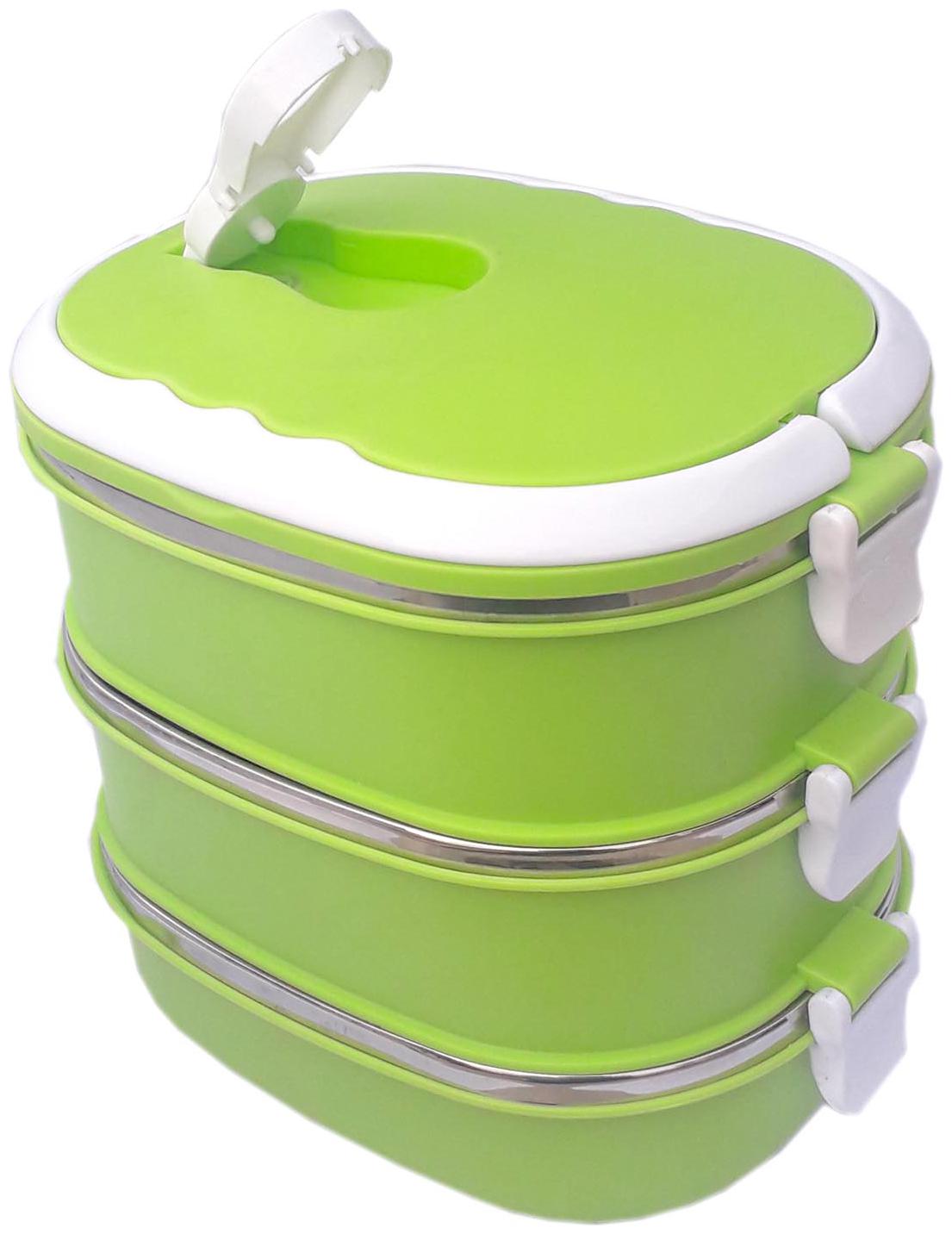 Maalgodam 3 Layer Good Quality Thermoware Food Grade Stainless Steel Vaccum Insulated Food Storage Tiffin Lunch Box with handle- Green
Maalgodam 3 Layer Good Quality Thermoware Food Grade Stainless Steel Vaccum Insulated Food Storage Tiffin Lunch Box with handle- Green