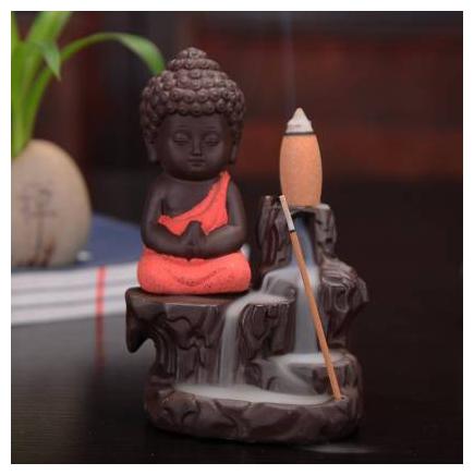MADE IN INDIA Decorative Useful Meditating Red Monk Buddha Smoke Backflow Cone Incense Holder Decorative Showpiece with 10 Smoke Backflow Scented Cone Incenses Showpiece Gifts Set
MADE IN INDIA Decorative Useful Meditating Red Monk Buddha Smoke Backflow Cone Incense Holder Decorative Showpiece with 10 Smoke Backflow Scented Cone Incenses Showpiece Gifts Set