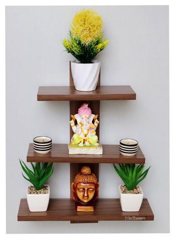 Madhuran Batten Decorative Wall Mounted Shelf Set of 3 Walnut Wooden Shelves Rack
Madhuran Batten Decorative Wall Mounted Shelf Set of 3 Walnut Wooden Shelves Rack