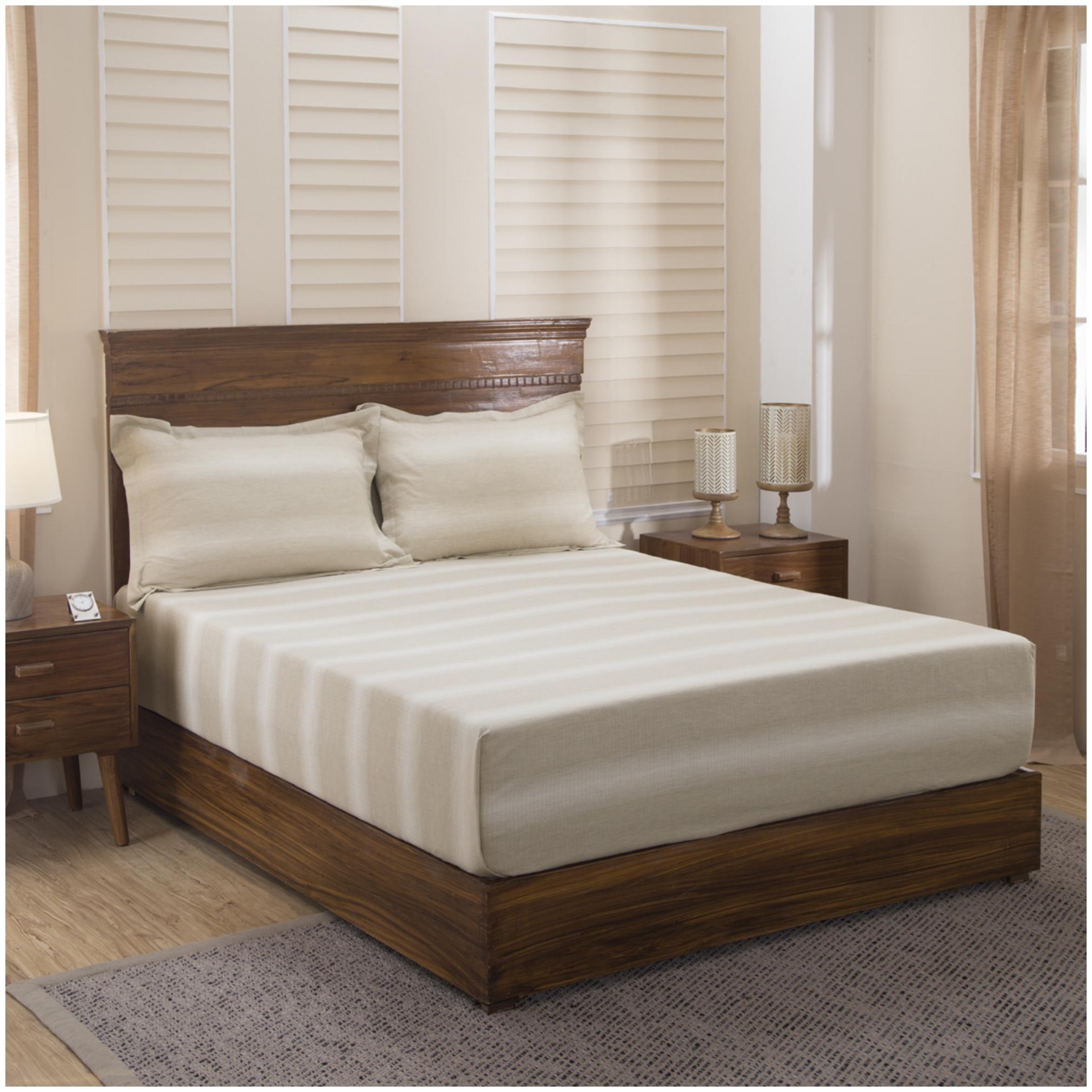 Maspar Cotton Striped King Size Bedsheet 400 TC ( 1 Bedsheet With 2 Pillow Covers Beige )
Maspar Cotton Striped King Size Bedsheet 400 TC ( 1 Bedsheet With 2 Pillow Covers Beige )