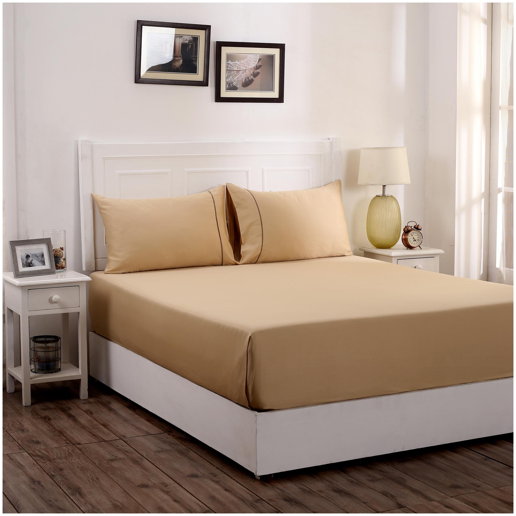 Maspar Cotton Solid Single Size Bedsheet 300 TC ( 1 Bedsheet With 1 Pillow Covers Golden )
Maspar Cotton Solid Single Size Bedsheet 300 TC ( 1 Bedsheet With 1 Pillow Covers Golden )