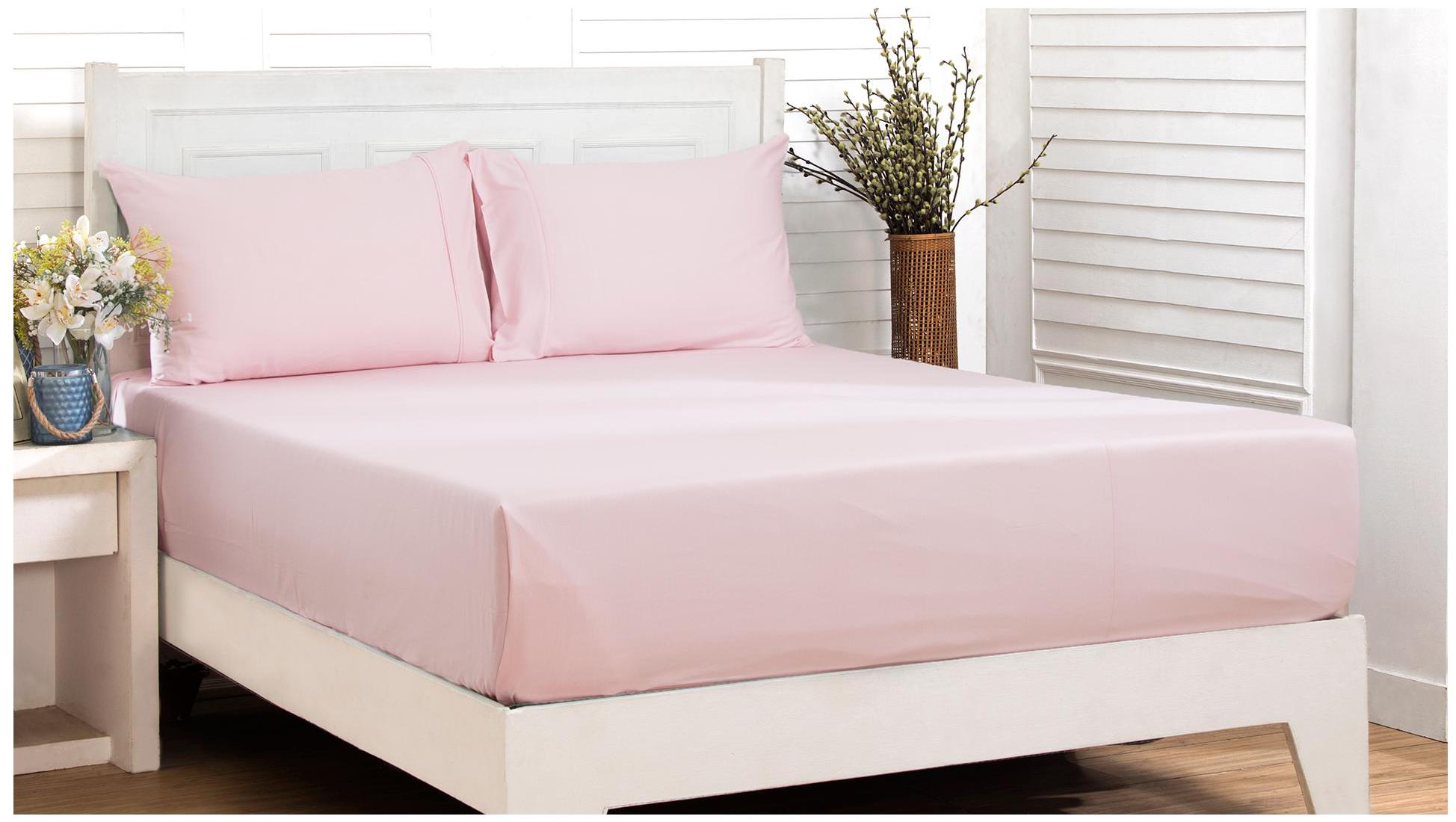 Maspar Cotton Solid King Size Bedsheet 200 TC ( 1 Bedsheet With 2 Pillow Covers Pink )
Maspar Cotton Solid King Size Bedsheet 200 TC ( 1 Bedsheet With 2 Pillow Covers Pink )