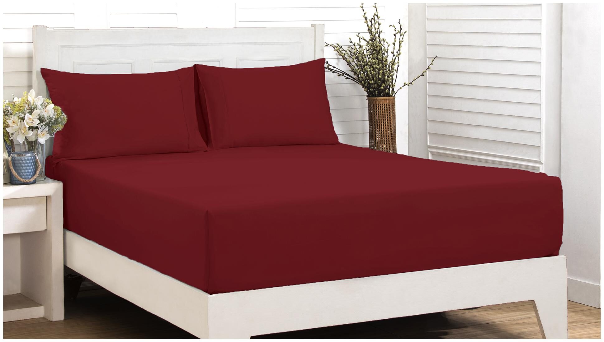 Maspar Cotton Solid Double Size Bedsheet 200 TC ( 1 Bedsheet With 2 Pillow Covers Red )
Maspar Cotton Solid Double Size Bedsheet 200 TC ( 1 Bedsheet With 2 Pillow Covers Red )