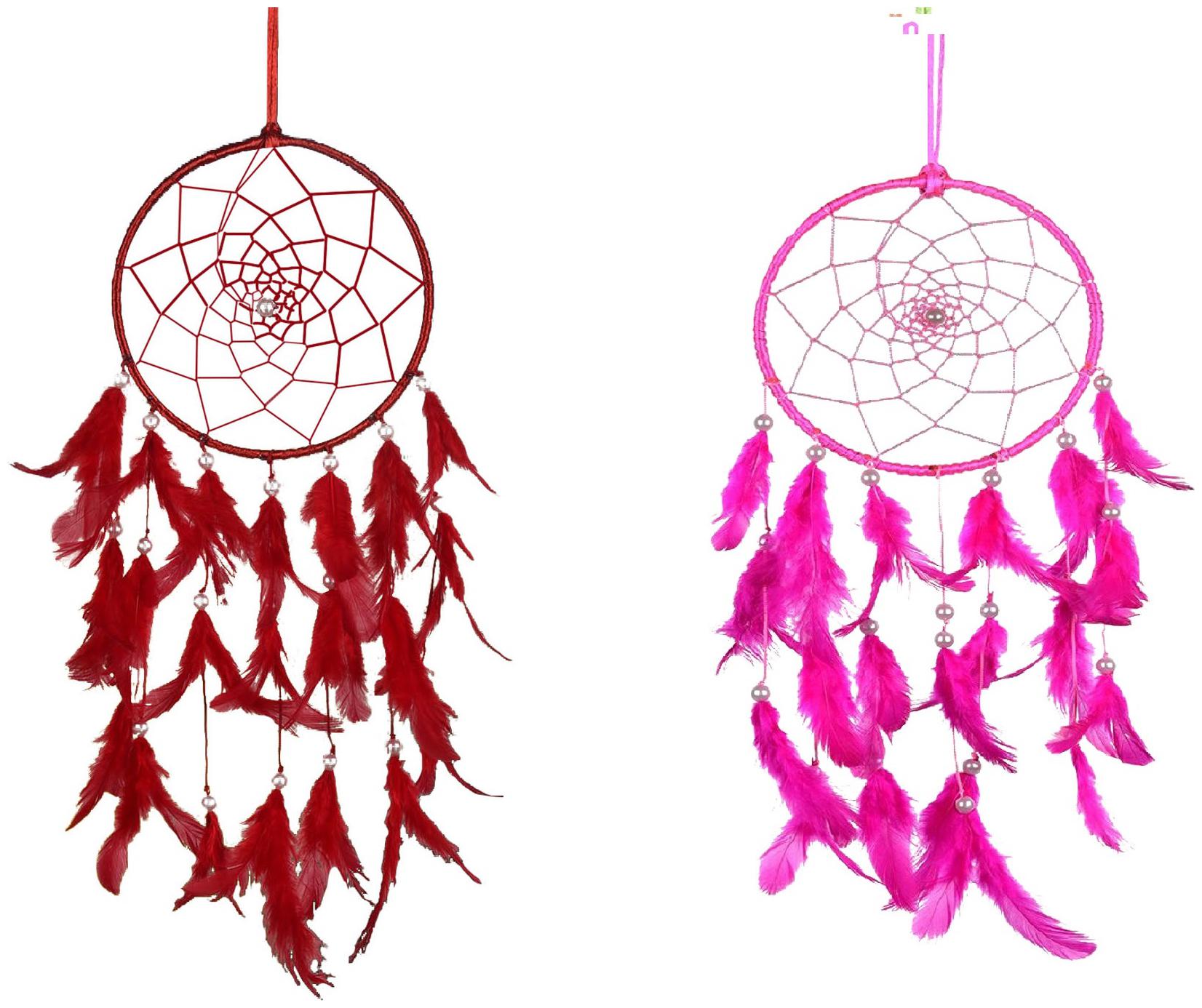 Meher Collection Red and Pink Medium Size Dream Catcher Combo (Pack of 2) Traditional Indian Wall Art for Bedrooms Home Wall Hanging Design
Meher Collection Red and Pink Medium Size Dream Catcher Combo (Pack of 2) Traditional Indian Wall Art for Bedrooms Home Wall Hanging Design