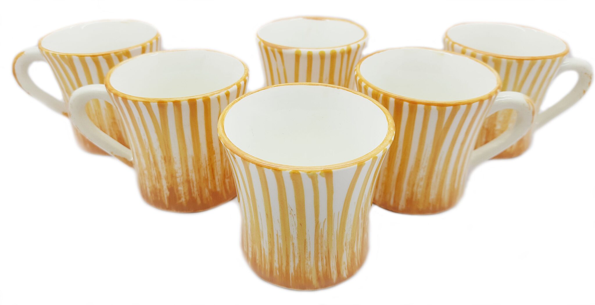 Millions Joy Set of 6 Ceramic Set of 6 Coffee Mugs New Modern Design Ceramics Tableware Premium Light Tea Coffee Cups 80ml (White Yellow)
Millions Joy Set of 6 Ceramic Set of 6 Coffee Mugs New Modern Design Ceramics Tableware Premium Light Tea Coffee Cups 80ml (White Yellow)